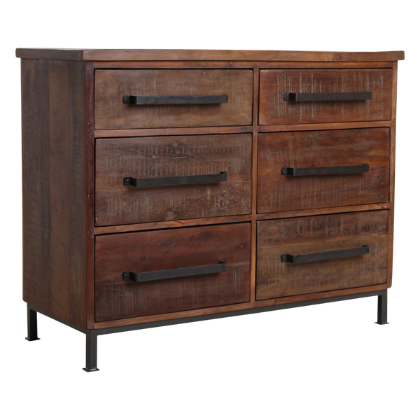 Factory dressoir met 6 laden