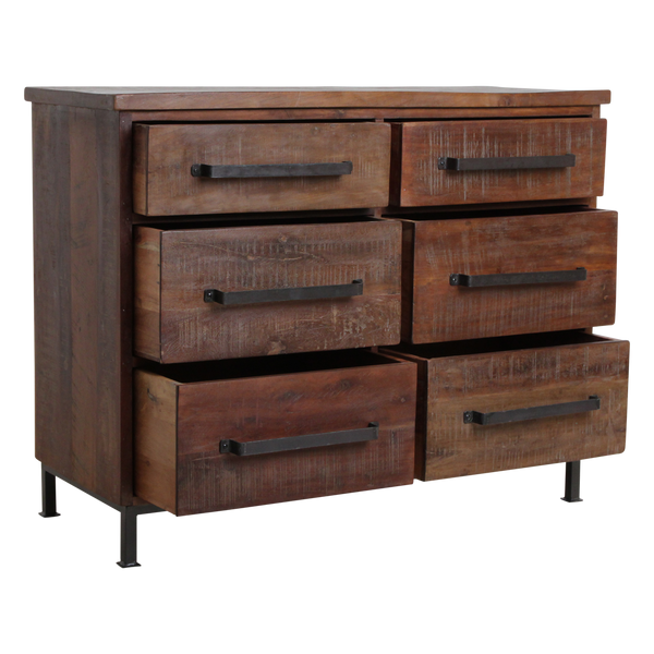 Factory dressoir met 6 laden