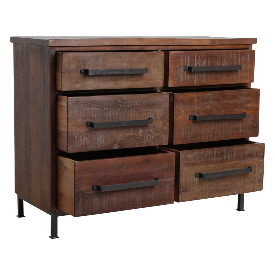 Factory dressoir met 6 laden