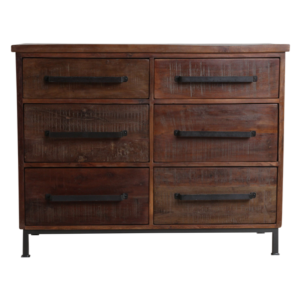 Factory dressoir met 6 laden