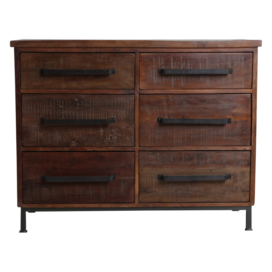 Factory dressoir met 6 laden