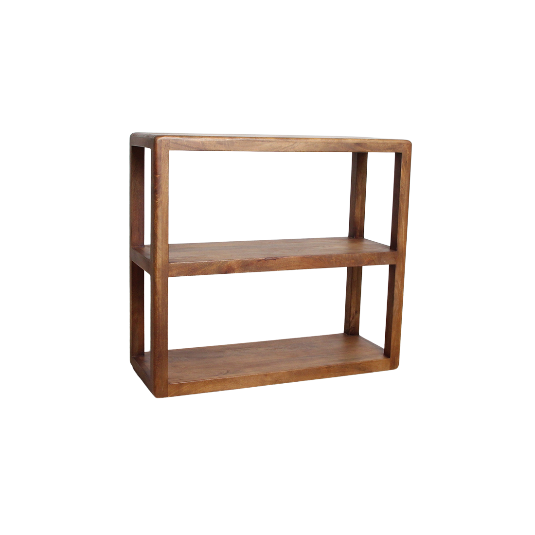 Bullnose mangohouten rek 100x38x100 cm