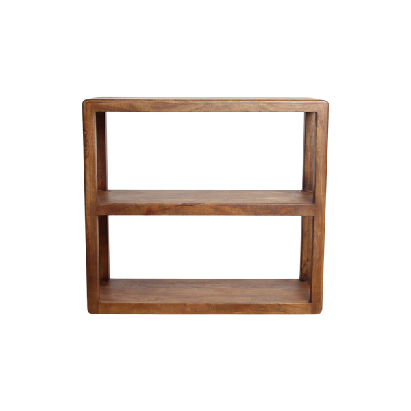 Bullnose mangohouten rek 100x38x100 cm