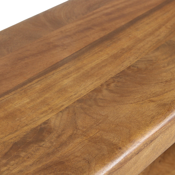 Bullnose mangohouten rek 100x38x100 cm