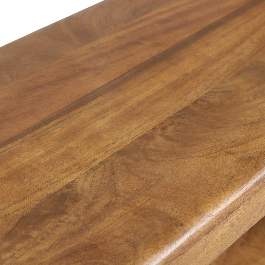 Bullnose mangohouten rek 100x38x100 cm