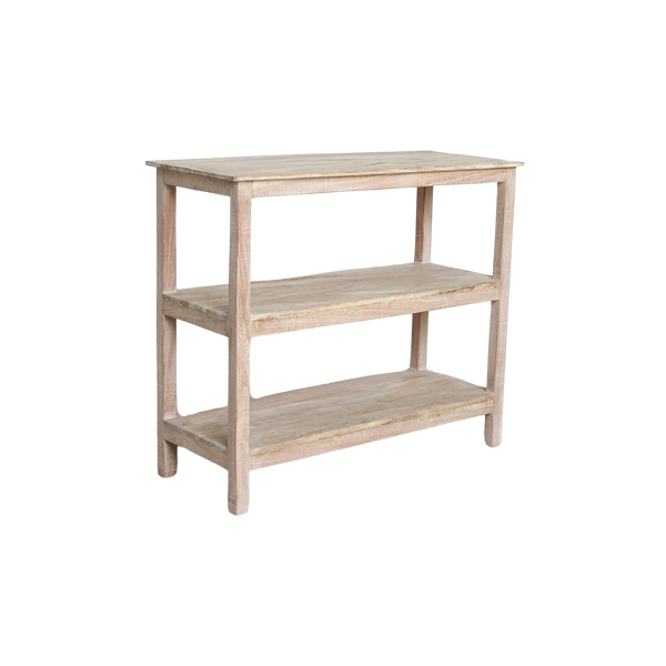 Limewash schoenenrek - 90x35x76 cm