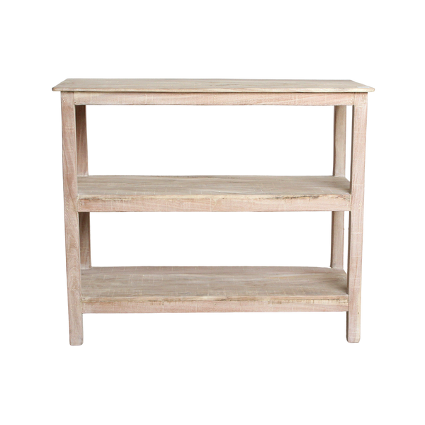 Limewash schoenenrek - 90x35x76 cm