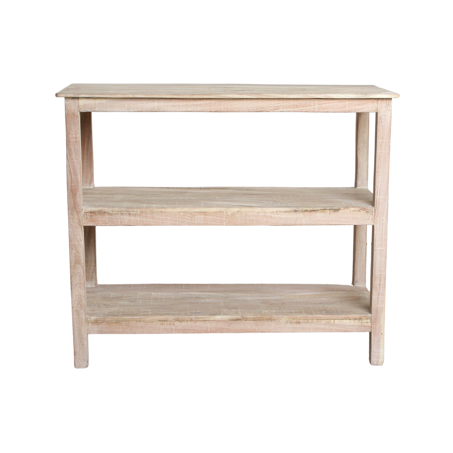 Limewash schoenenrek - 90x35x76 cm