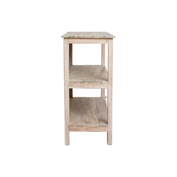 Limewash schoenenrek - 90x35x76 cm