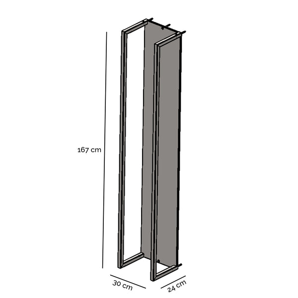 Houtopslag Cubic Fire zwart