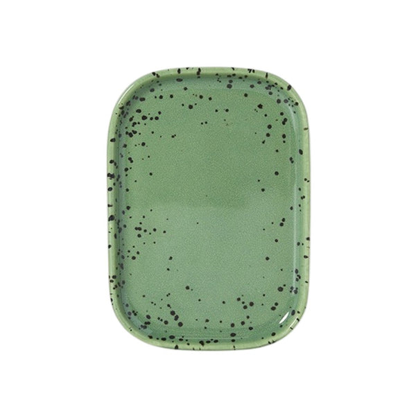 Serveerschaal 70s ceramics crayon groen