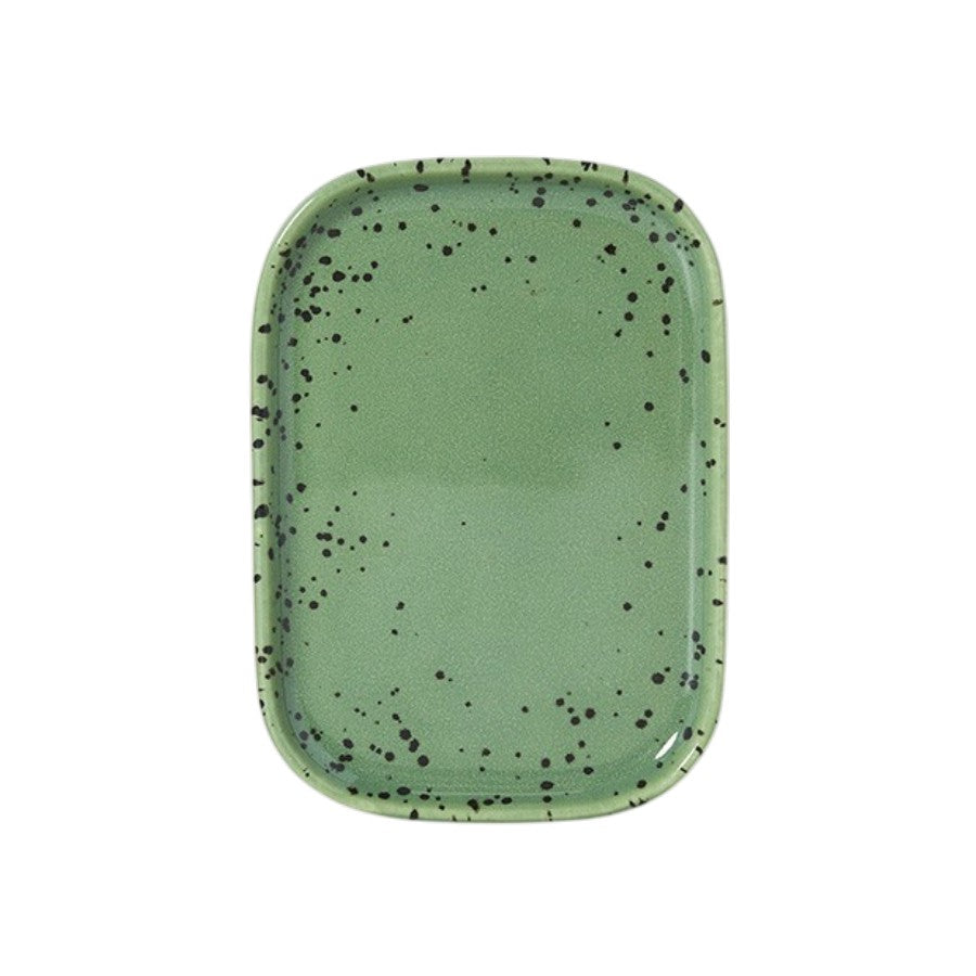 Serveerschaal 70s ceramics crayon groen