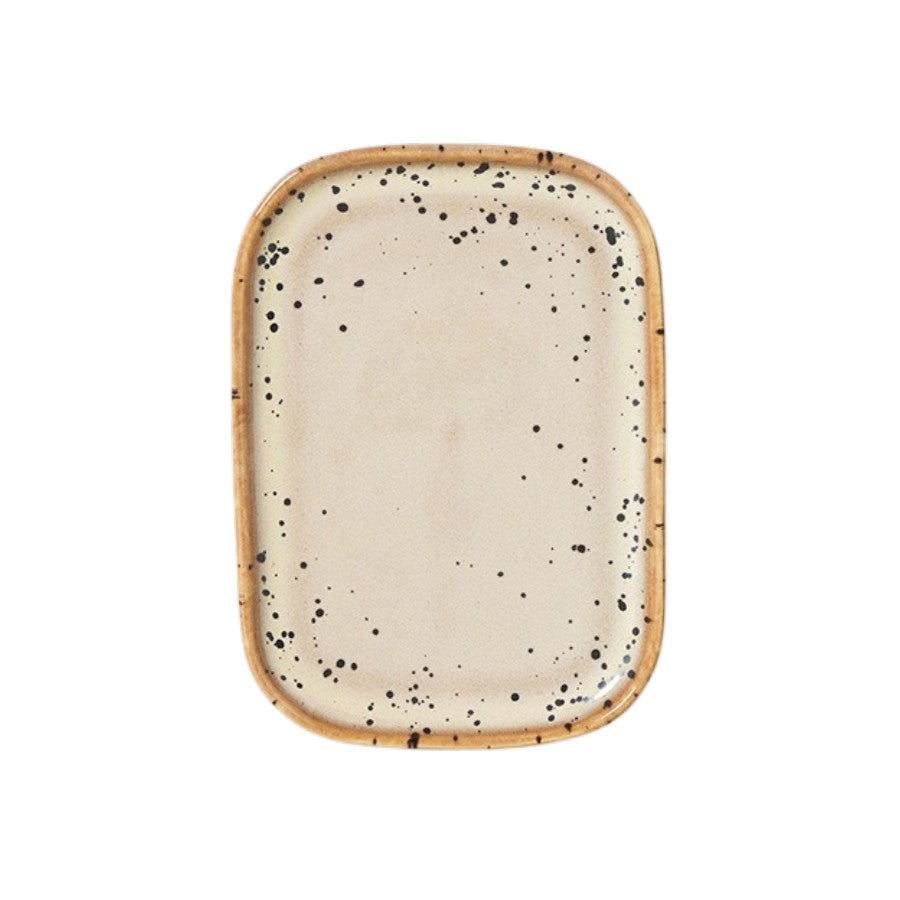 Serveerschaal 70s ceramics crayon beige