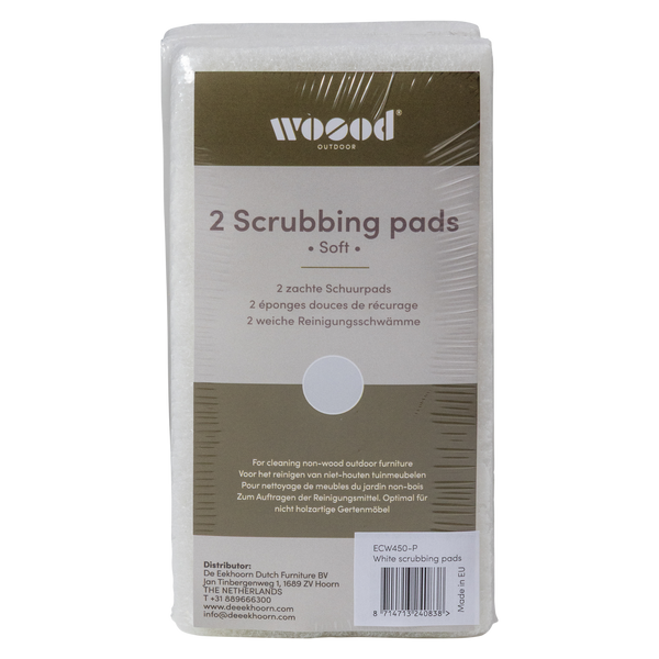 CARE OUTDOOR SCHUURPADS WIT 2 STUKS