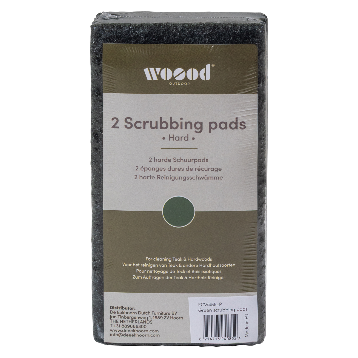 CARE OUTDOOR SCHUURPADS GROEN 2 STUKS