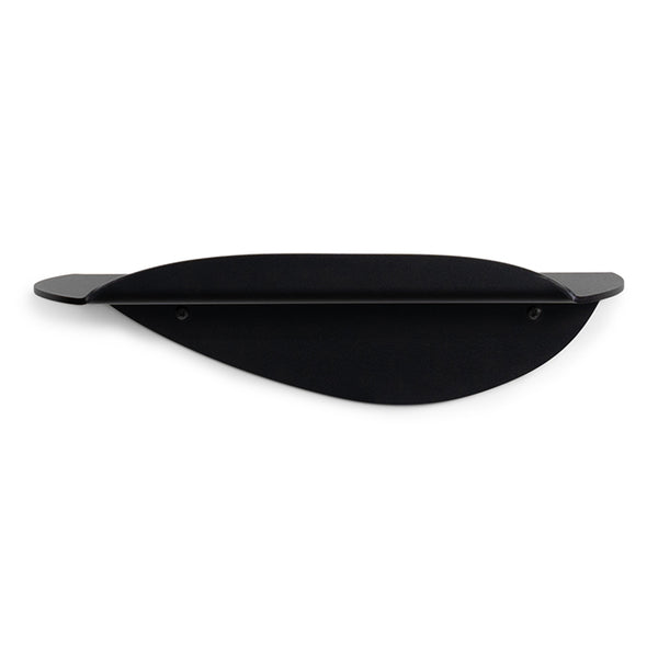 Wandplank Pipa Bottom zwart
