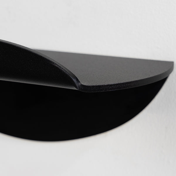 Wandplank Pipa Bottom zwart