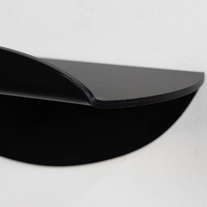 Wandplank Pipa Bottom zwart