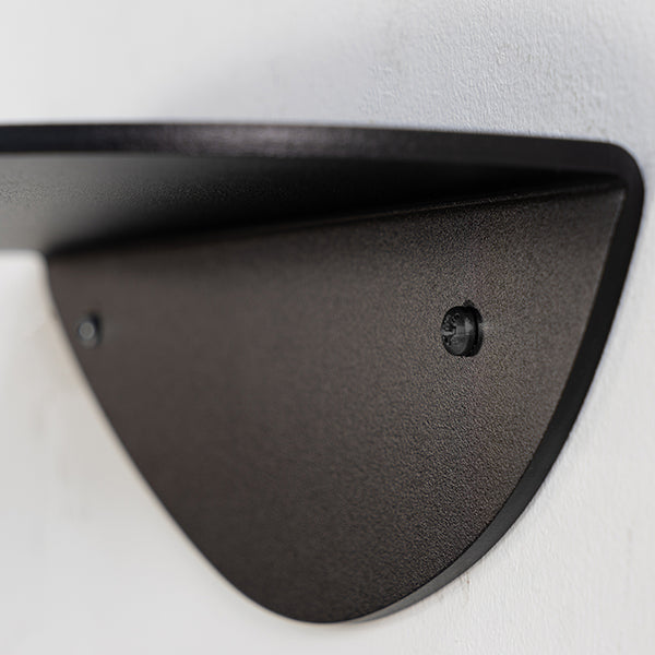 Wandplank Pipa Bottom zwart