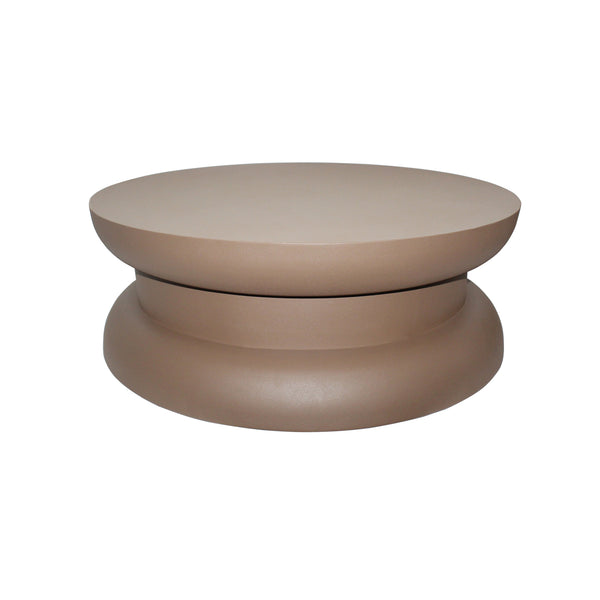 Parma salontafel, ø85, h30, brown
