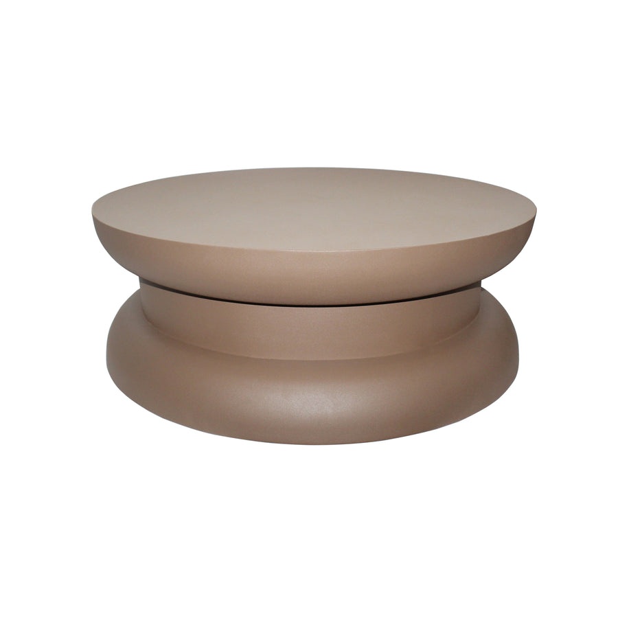 Parma salontafel, ø85, h30, brown