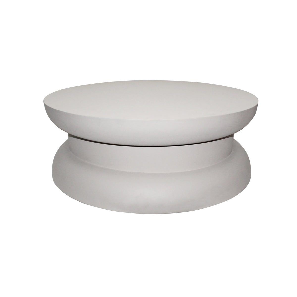 Parma salontafel, ø85, h30, off-white