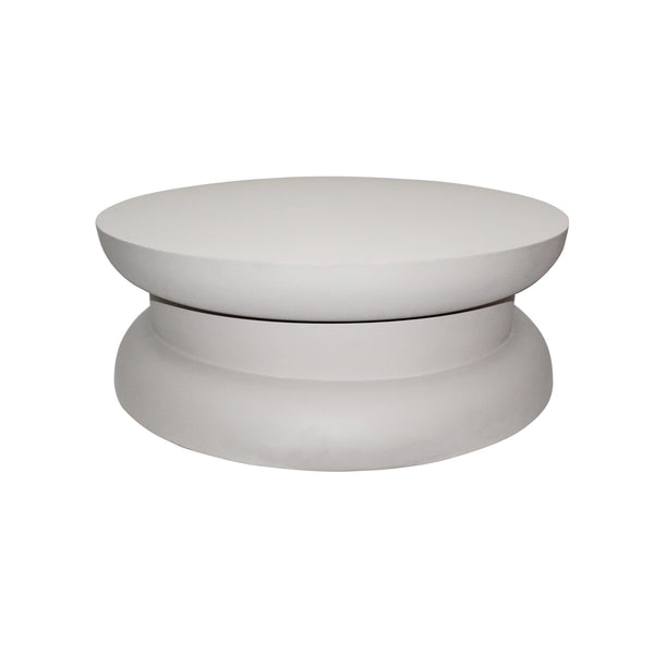 Parma salontafel, ø85, h30, off-white