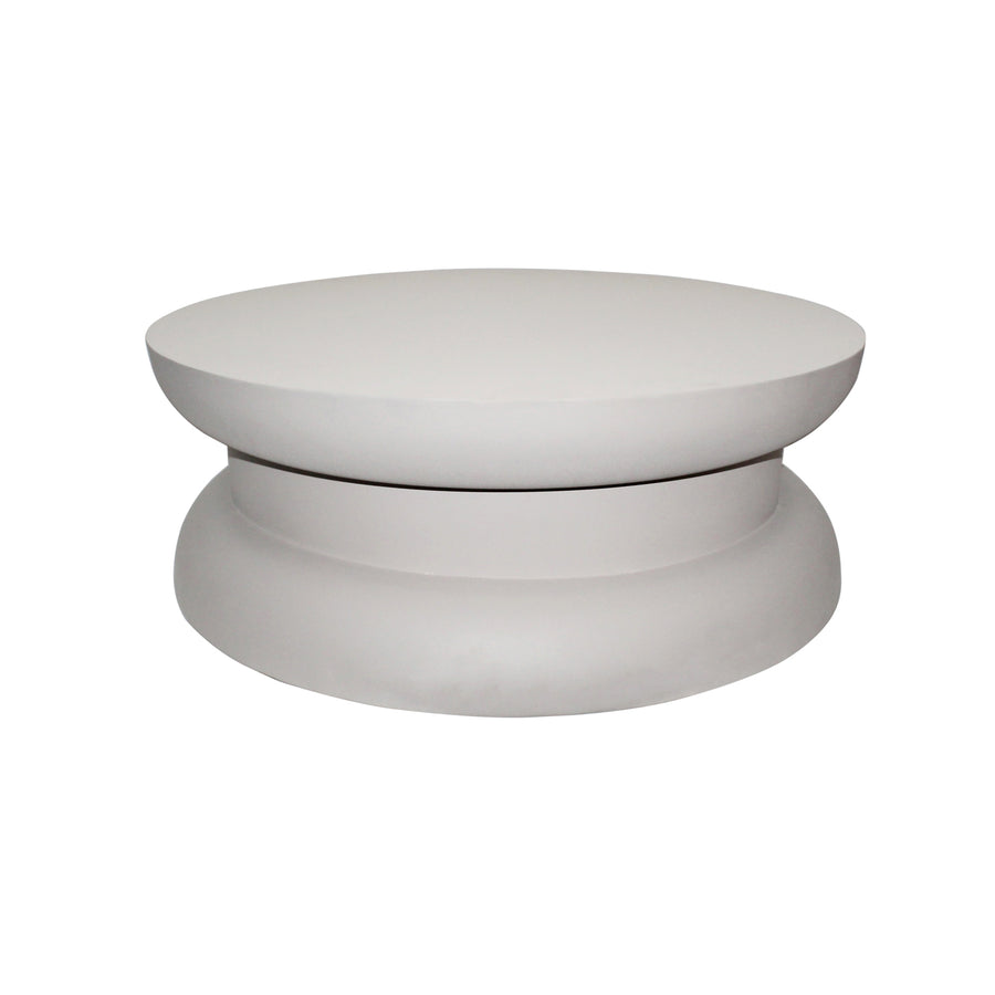 Parma salontafel, ø85, h30, off-white