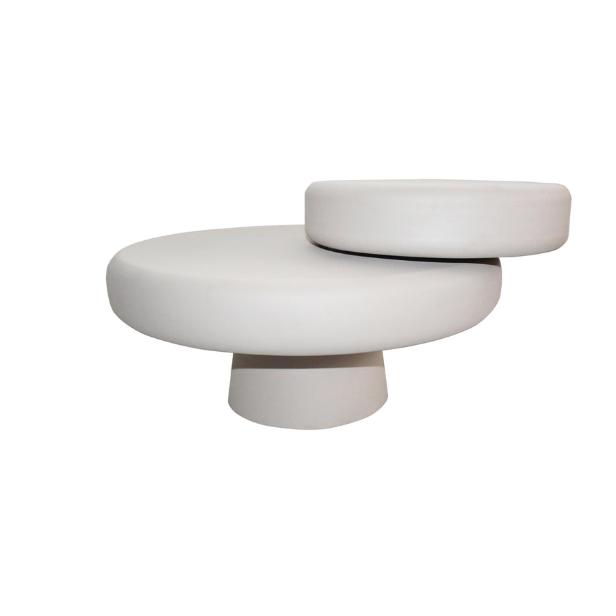 Alkmaar salontafel, ø68, h38.5, off-white