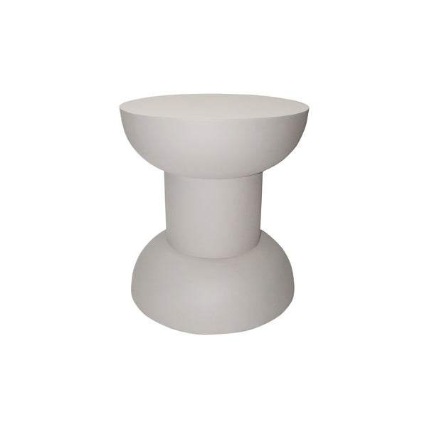 Parma bijzettafel, ø45, h50, off-white