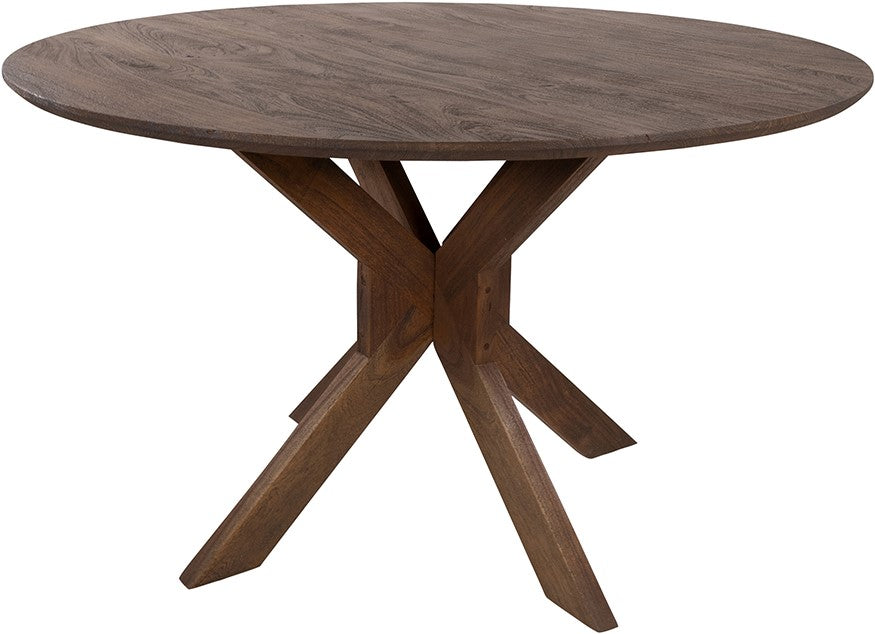 Eetkamertafel ø150, acacia marron brown