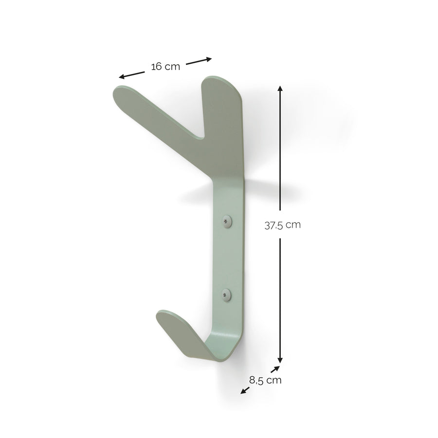 Wandhaak Frondo dusty green