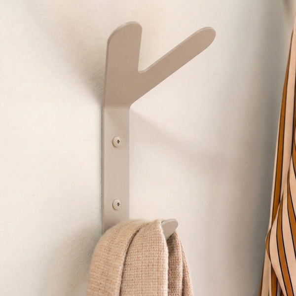 Wandhaak Frondo silky taupe