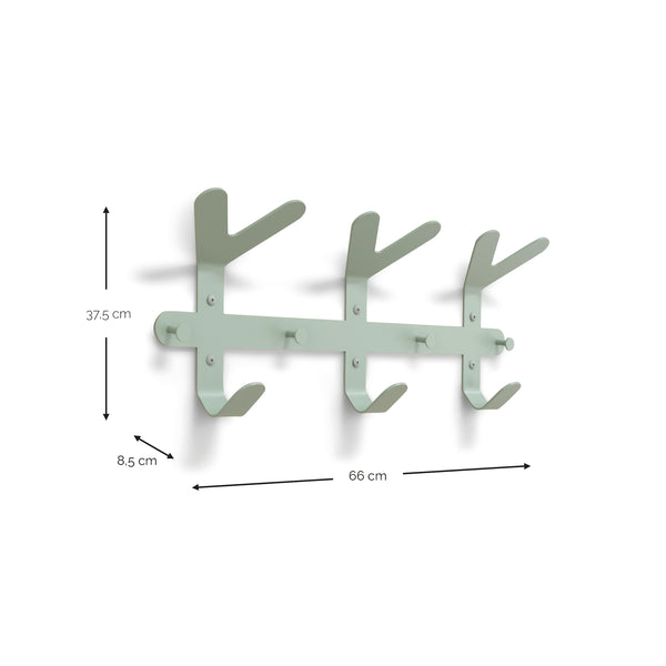 Wandkapstok Frondo dusty green