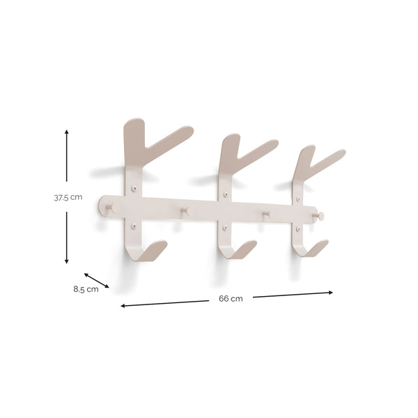 Wandkapstok Frondo silky taupe