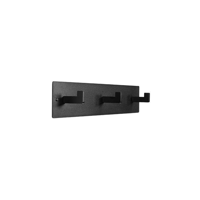 Wandkapstok Leatherman 3 zwart