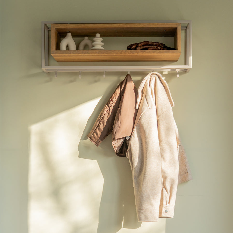 Kapstok School 80 silky taupe