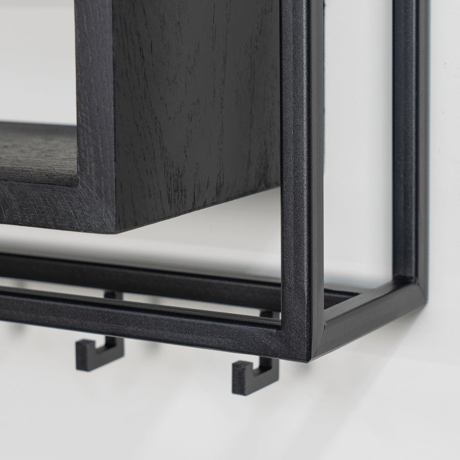 Kapstok School 120 Black Edition zwart