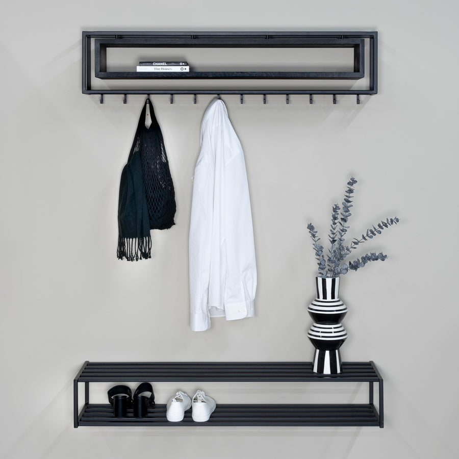 Kapstok School 120 Black Edition zwart