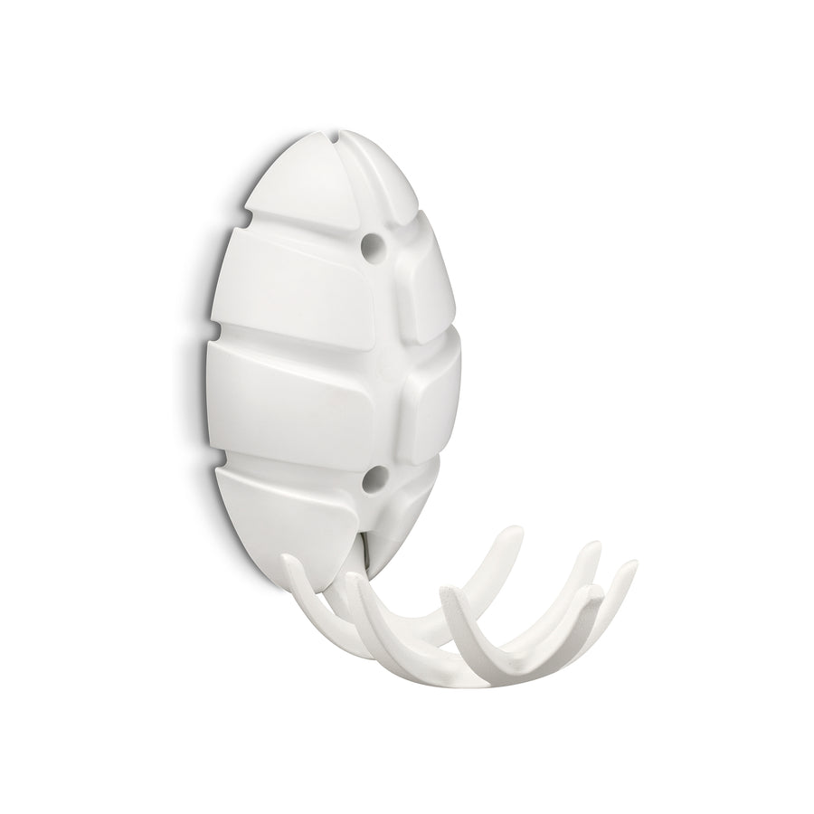 Wandhaak Bug wit