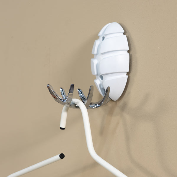 Wandhaak Bug wit