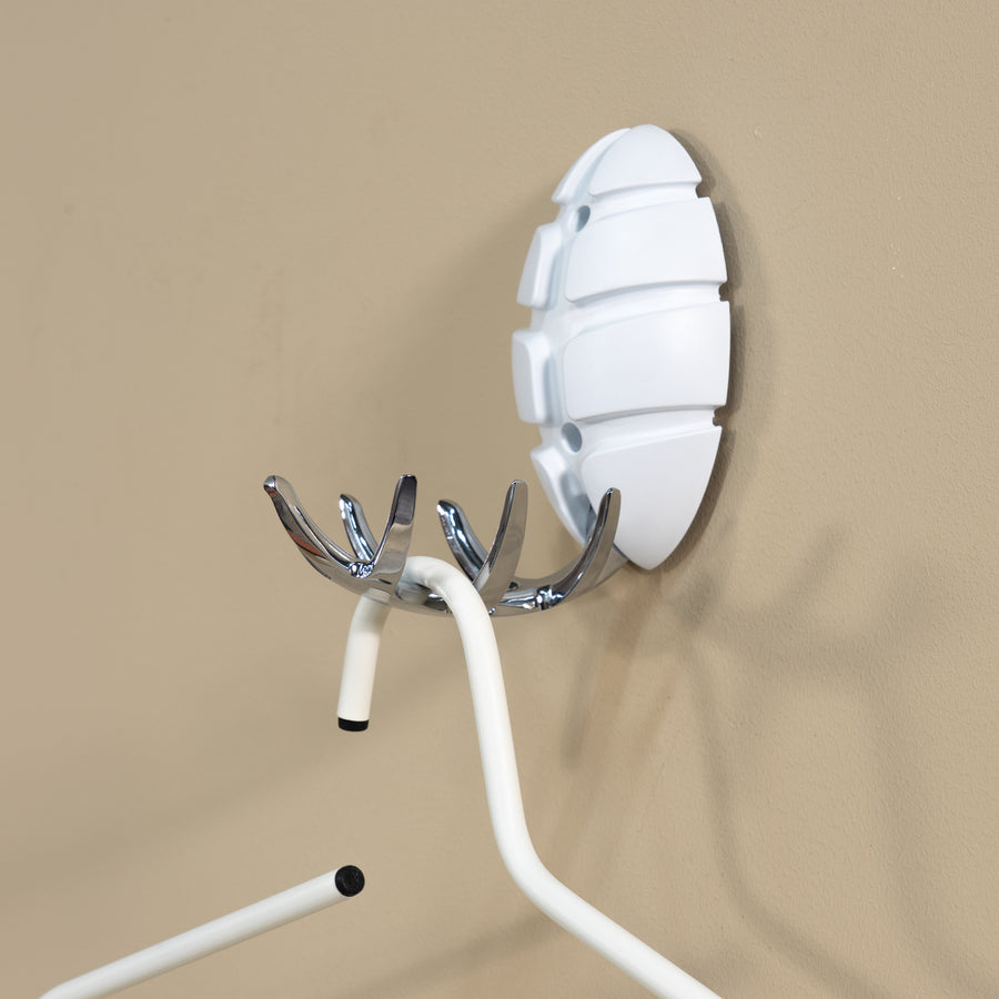Wandhaak Bug wit