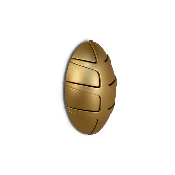 Wandhaak Bug goud