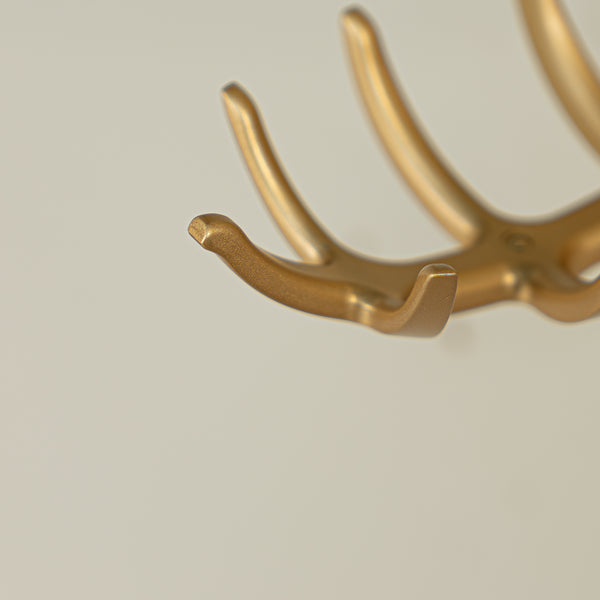 Wandhaak Bug goud