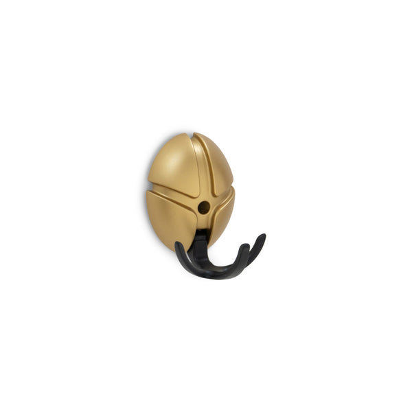 Wandhaak Tick goud