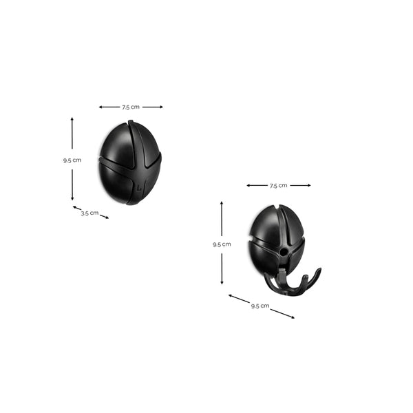 Wandhaak Tick Bio donkerbruin
