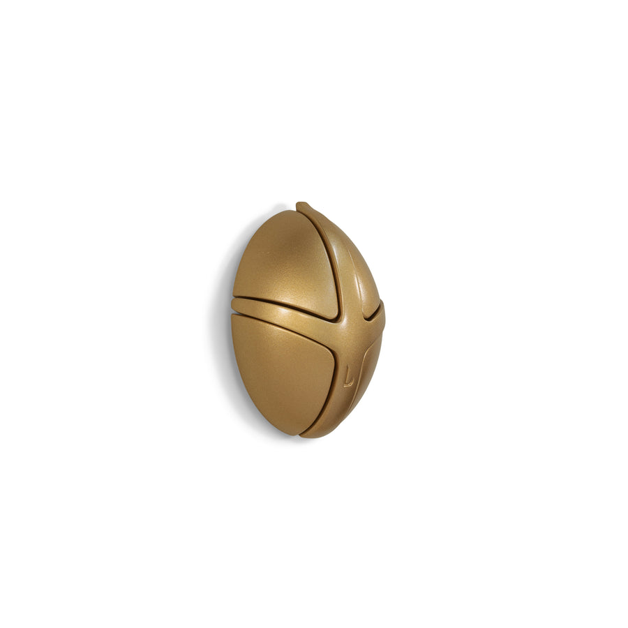 Wandhaak Tick goud