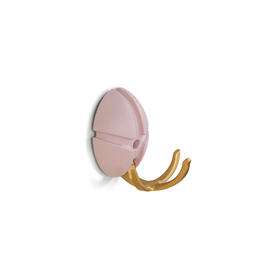 Wandhaak Tick roze