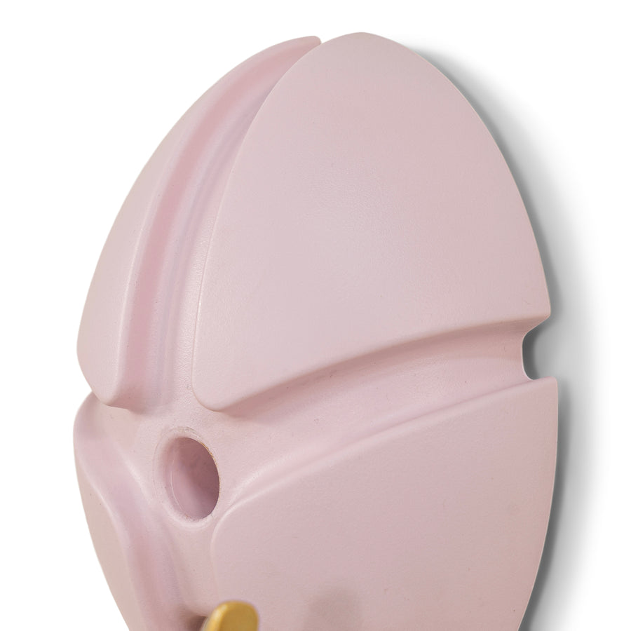 Wandhaak Tick roze