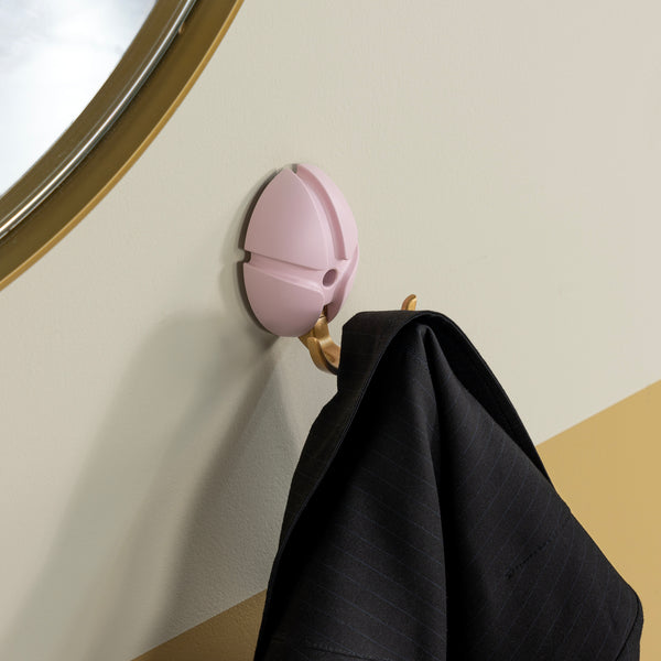 Wandhaak Tick roze